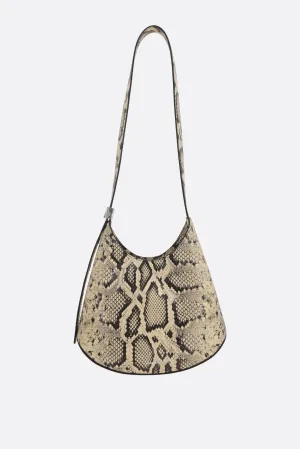 Eldorado small hobo bag in python-printed leather