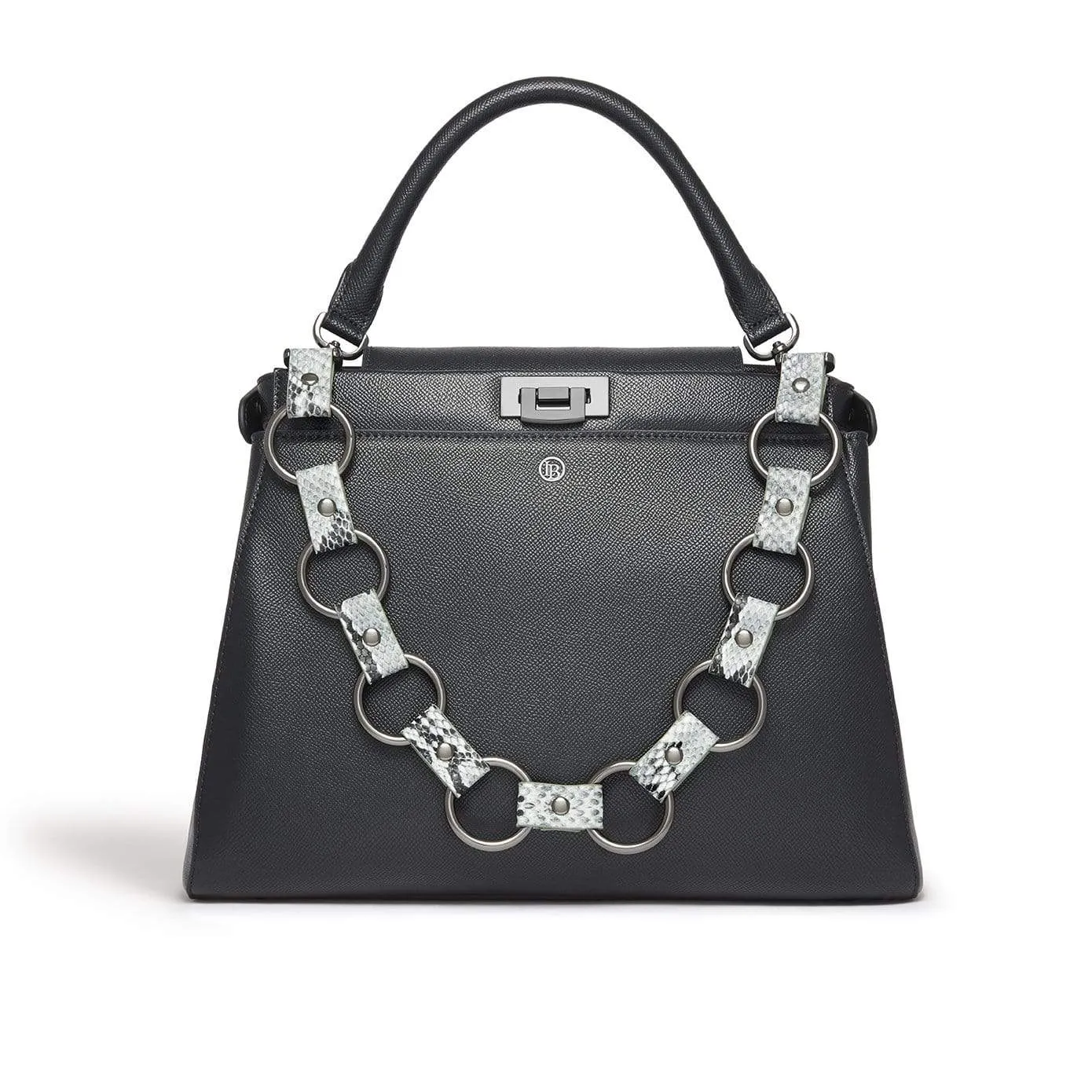 Elm Vegan Leather Shoulder Bag | Black