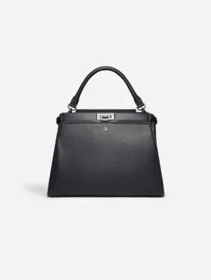 Elm Vegan Leather Shoulder Bag | Black