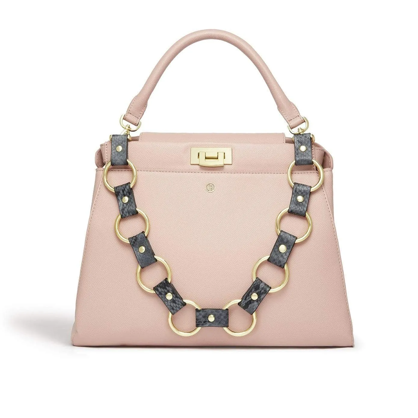 Elm Vegan Leather Shoulder Bag | Pink Nude