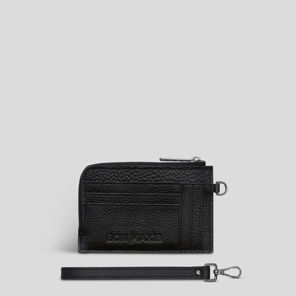 Everyday Leather Mini Wallet -- Black