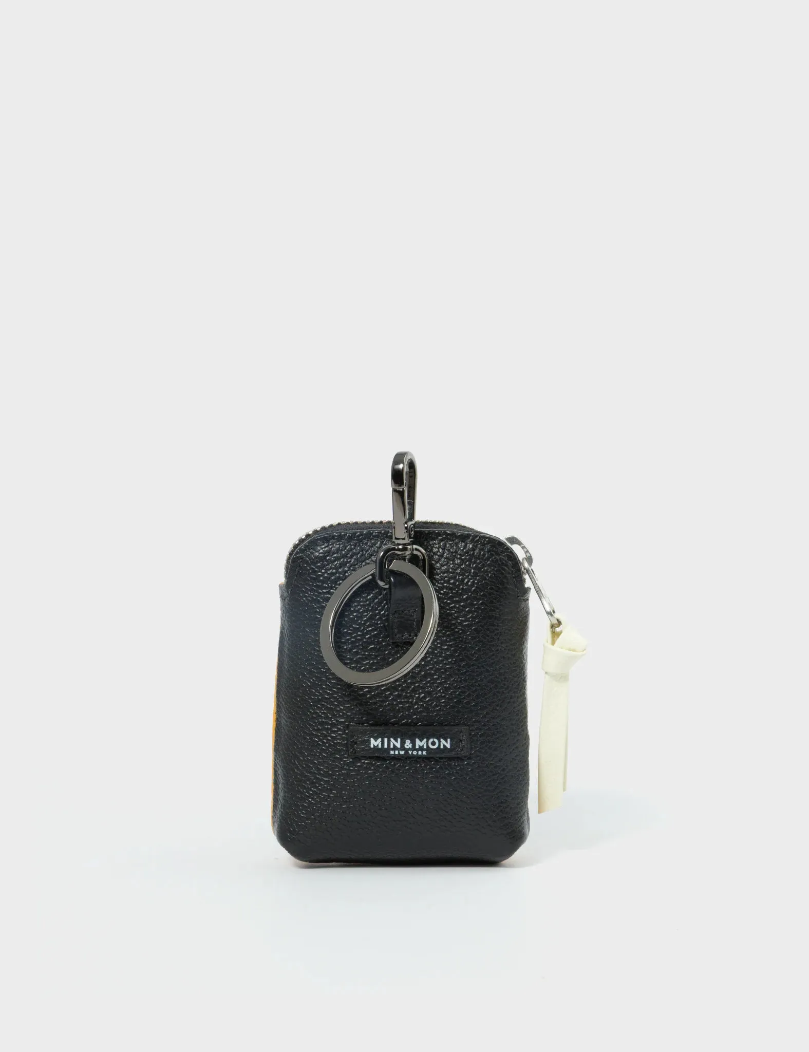 Florence Pouch Charm - Marigold Leather Keychain Look Up 👀