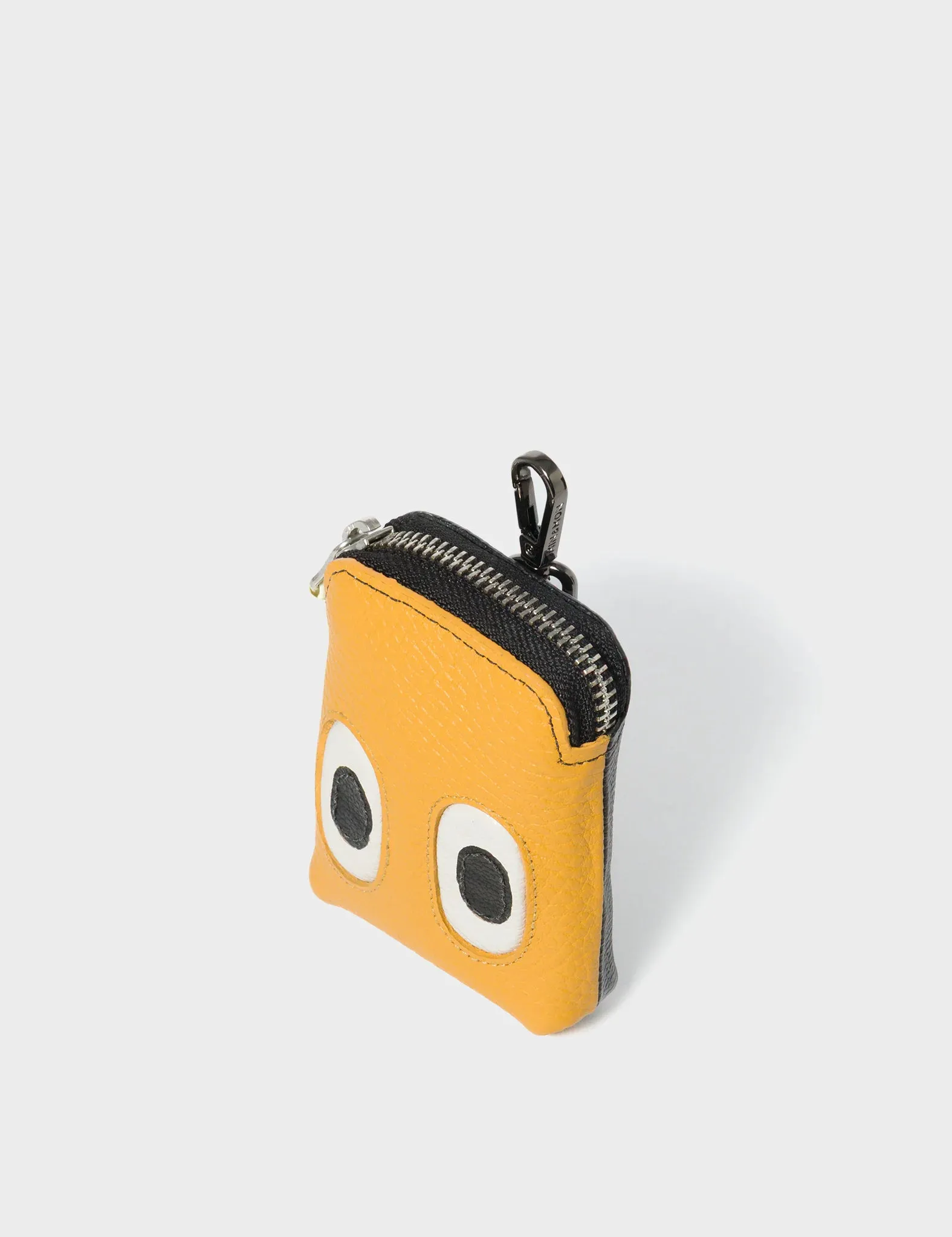 Florence Pouch Charm - Marigold Leather Keychain Look Up 👀