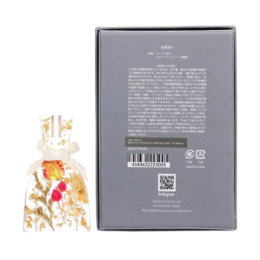 GLOBALARROW Boute Perfume Diffuser Set Scallop Spicy Floral  (140g)