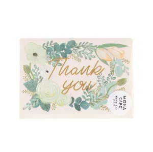 GREETING LIFE Thank You Card Mona Bouquet - Cream  (20g)