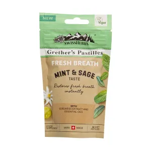 GRETHER'S Fresh Breath - Mint & Sage Taste Food Supplement  (45g)
