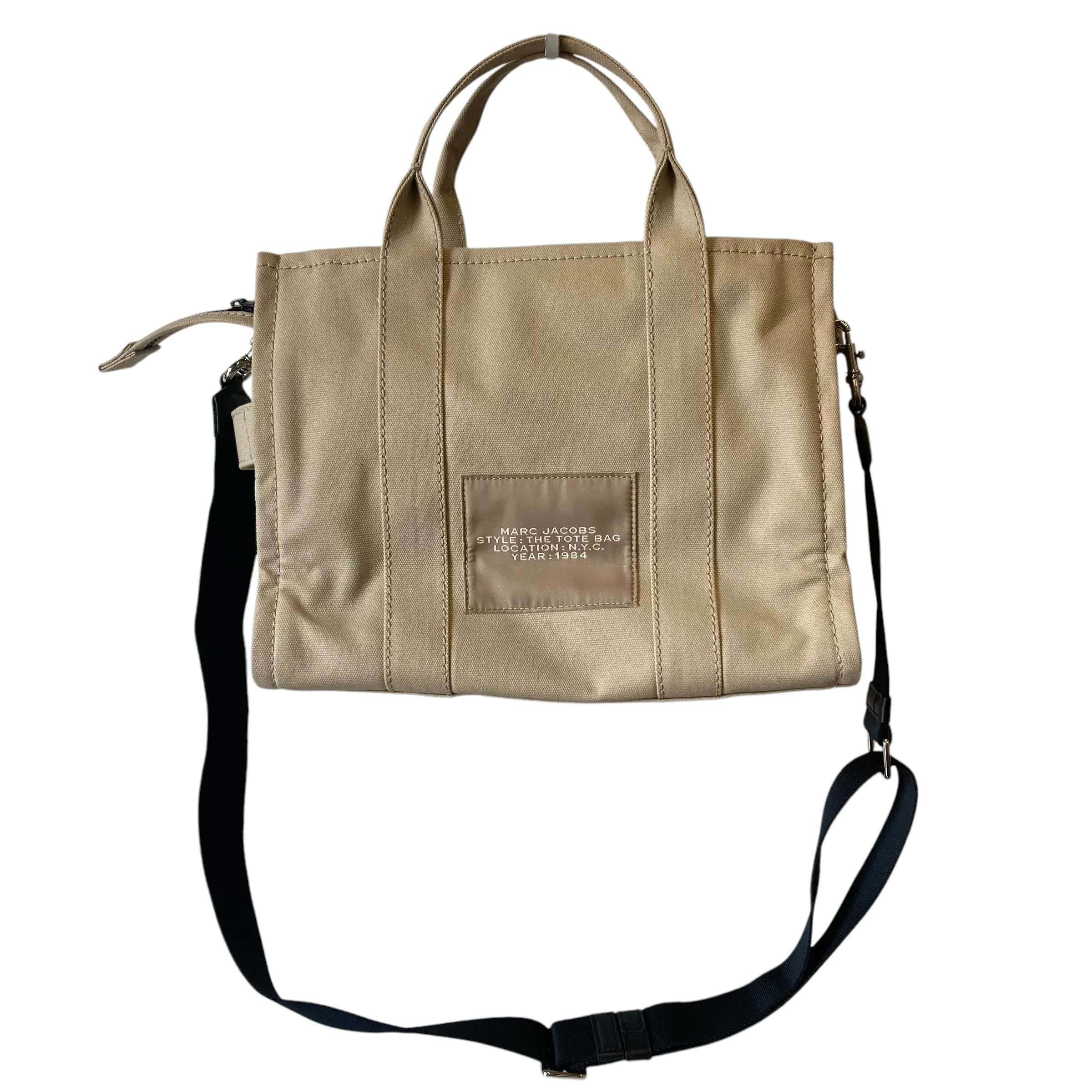 Handbag Designer By Marc Jacobs In Beige, Size:Large