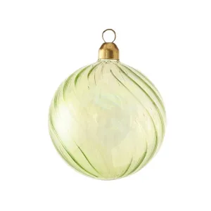 HARMONIER XMAS ORNAMENT 8CM 1PC - IRIDESCEN LIME  (40g)
