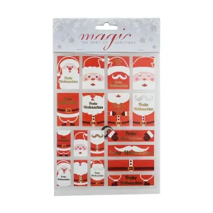 INGE Gift Label. Santa. Snowman. 20 cm