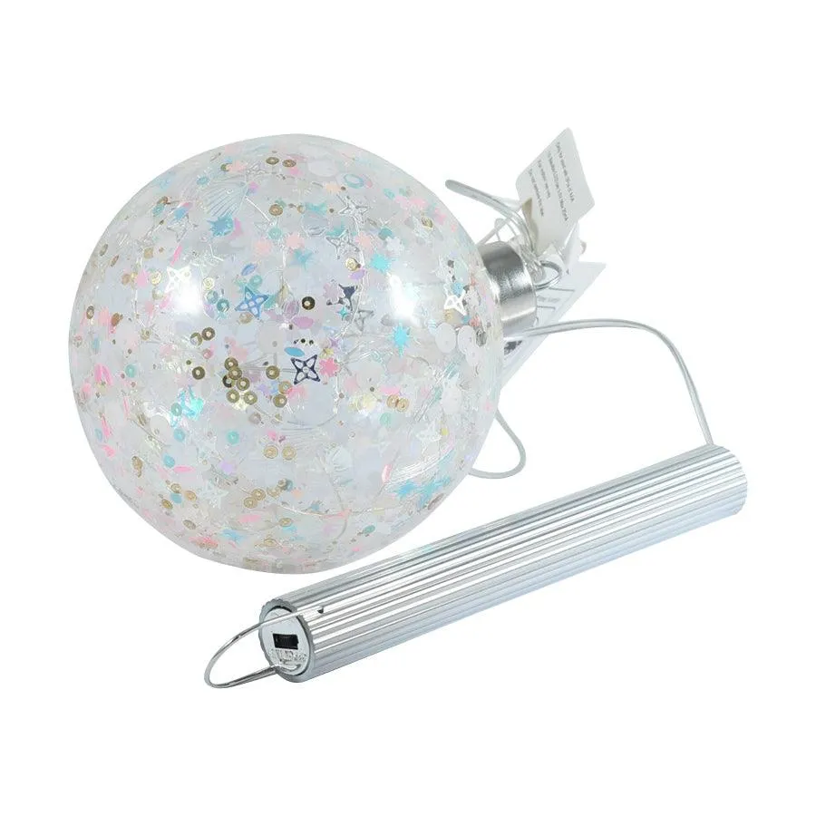 INGE Led Ornament Ball - Glitter 10cm