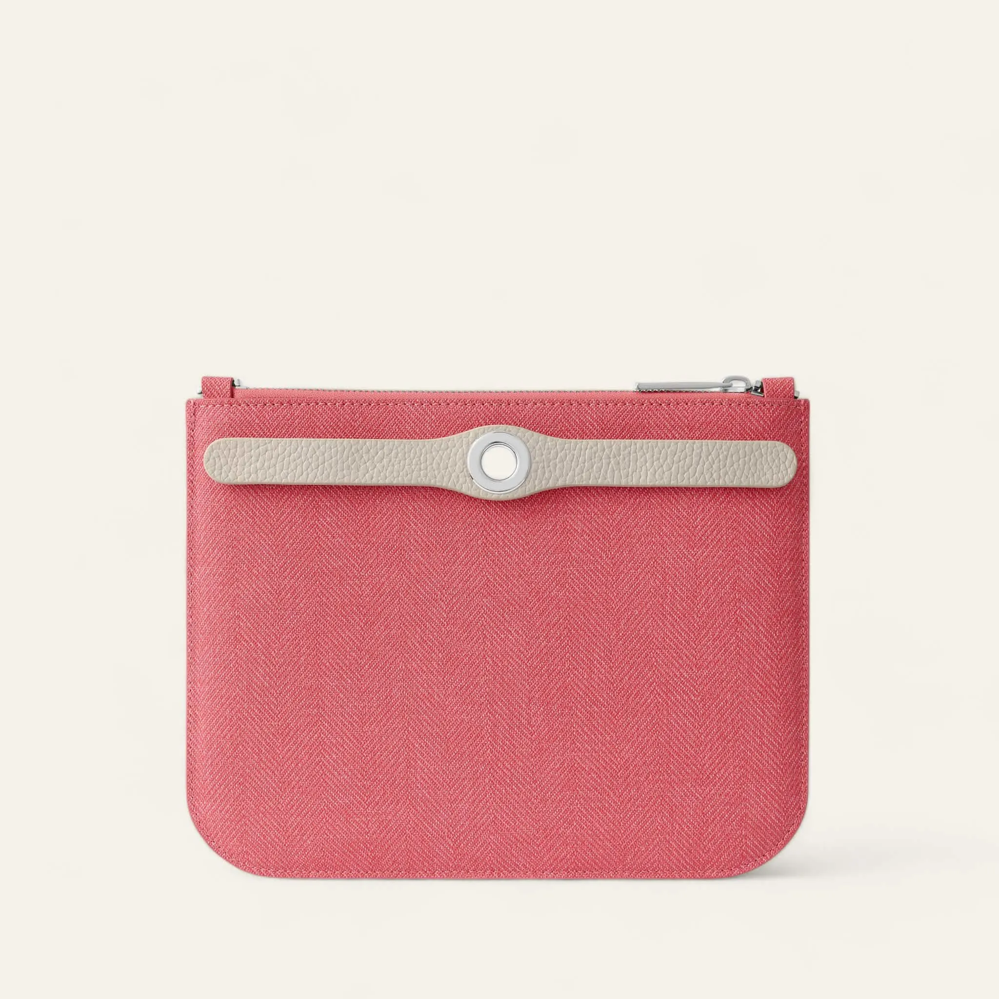 Ivy | Strawberry Porcelain with Silver hardware