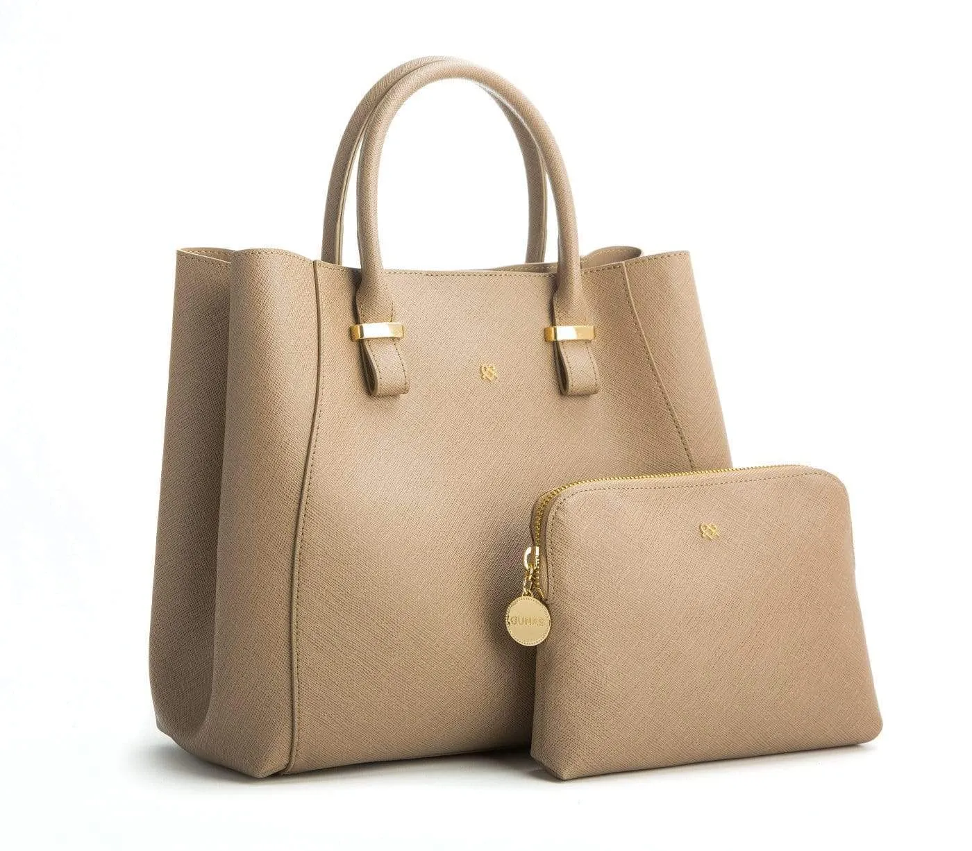 Jane Vegan Leather Handbag | Light Brown