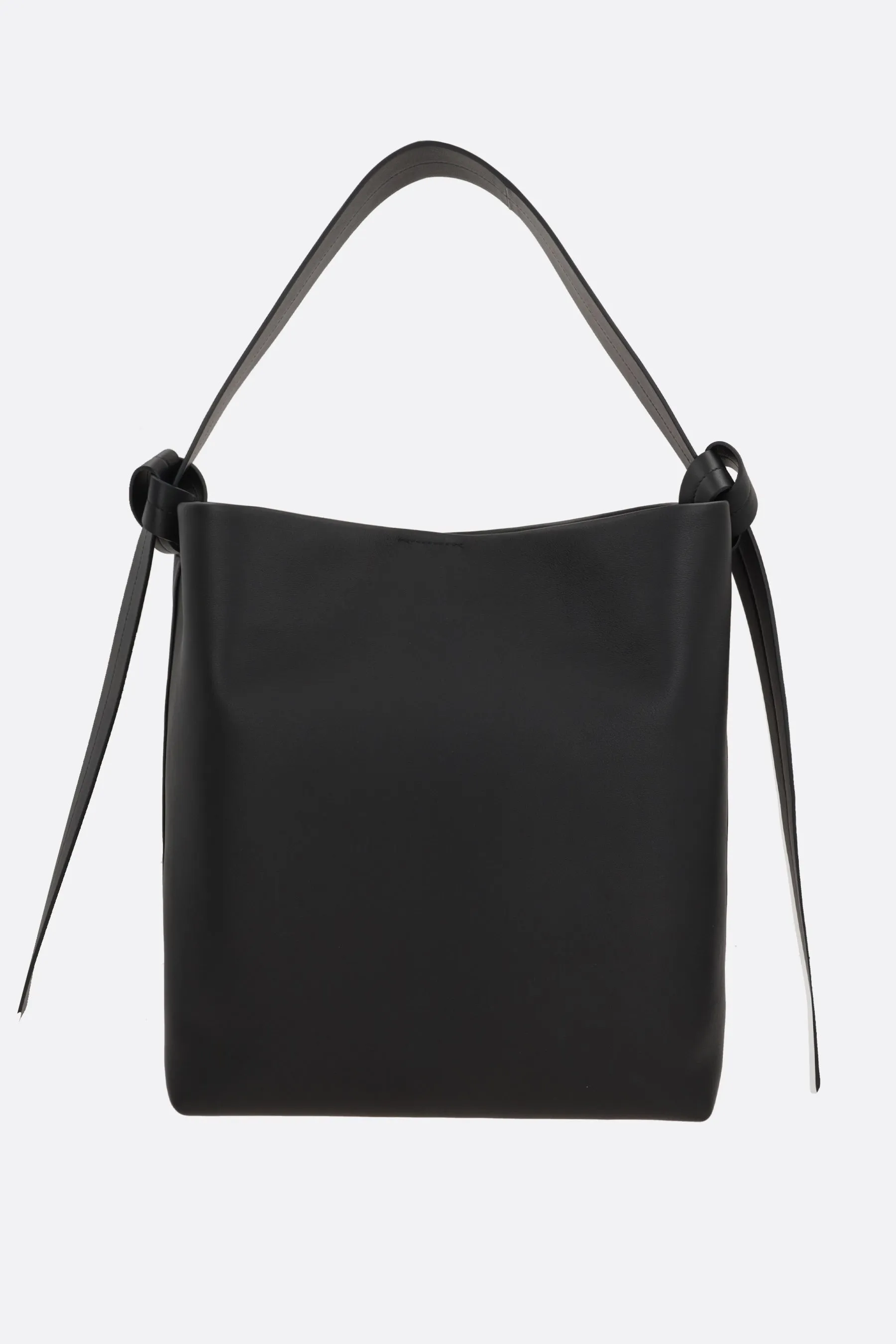 Knot medium hobo bag in smooth leather