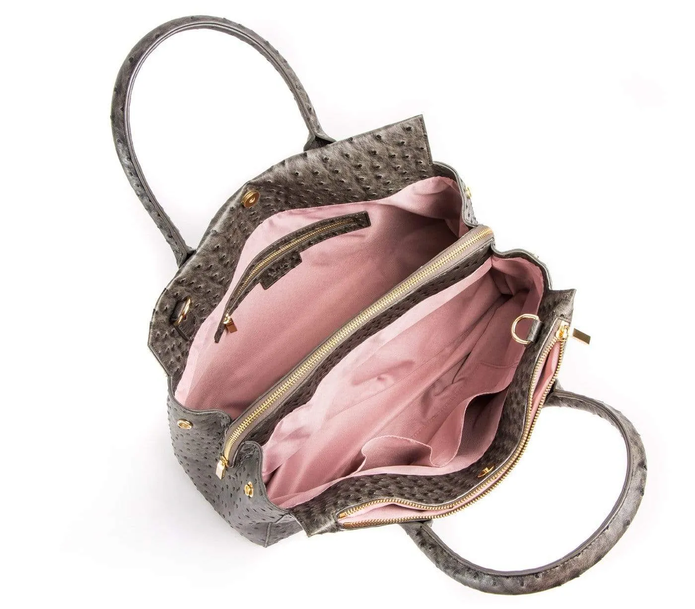 Koko Vegan Embossed Leather Handbag | Dark Grey