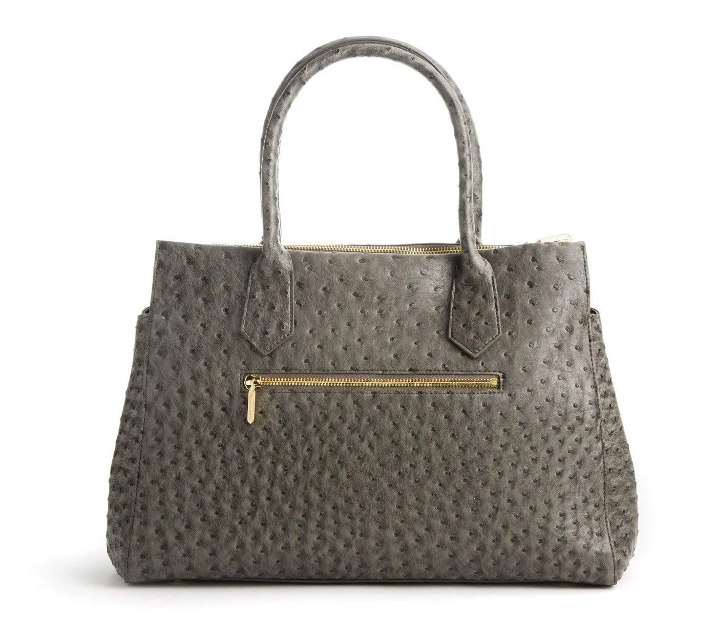 Koko Vegan Embossed Leather Handbag | Dark Grey