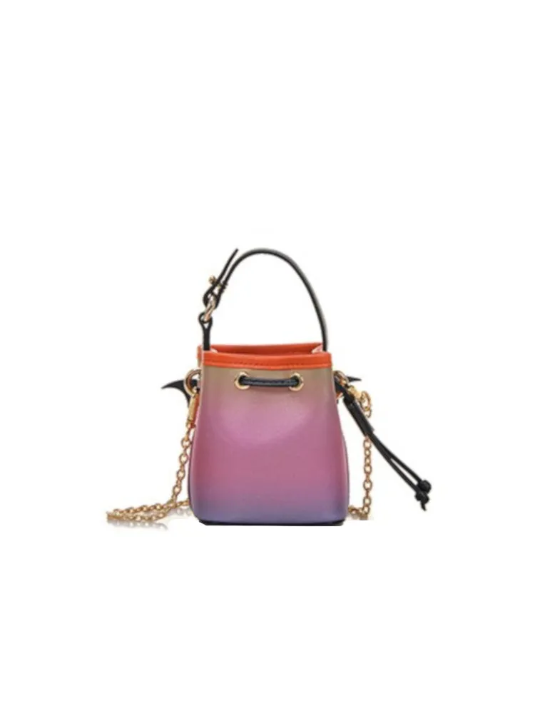 Little Mons Leather with Jacquard Mini Handbag