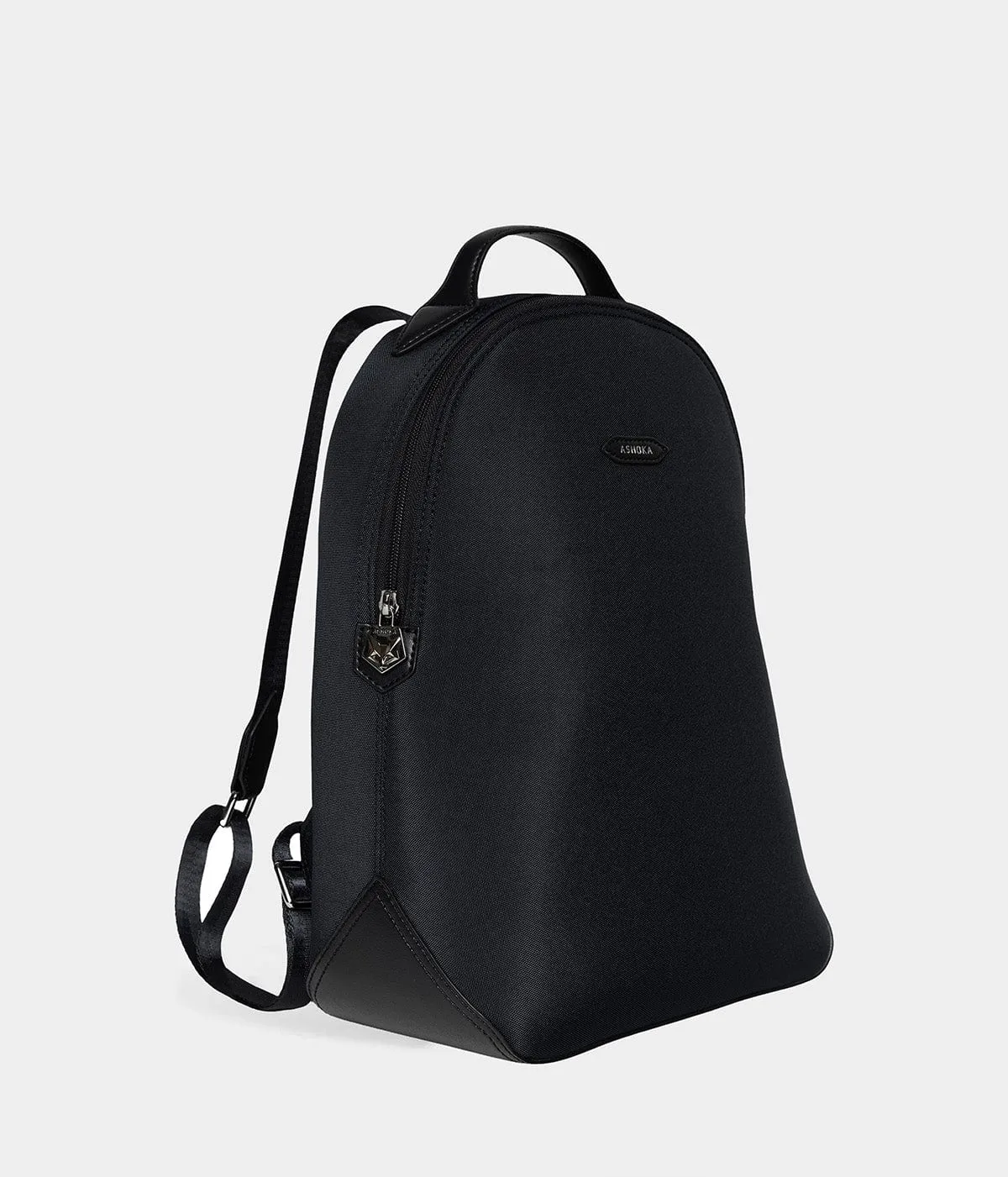 Lively Apple Skin & Recycled Nylon Backpack | Black