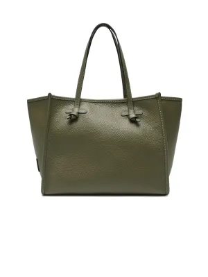 Marcella Green Leather Shoulder Bag