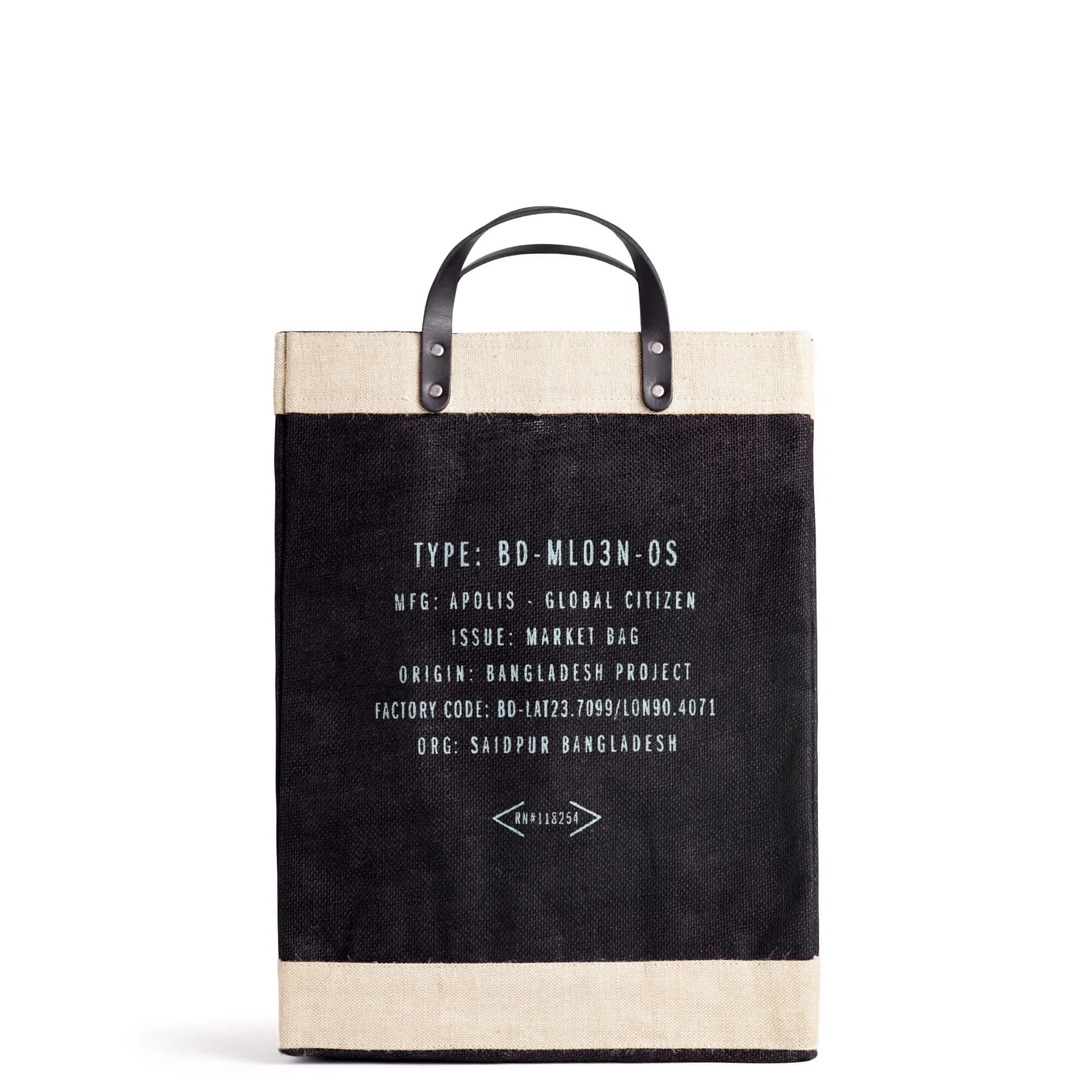 Market Bag in Black for L.A. ALTADENA