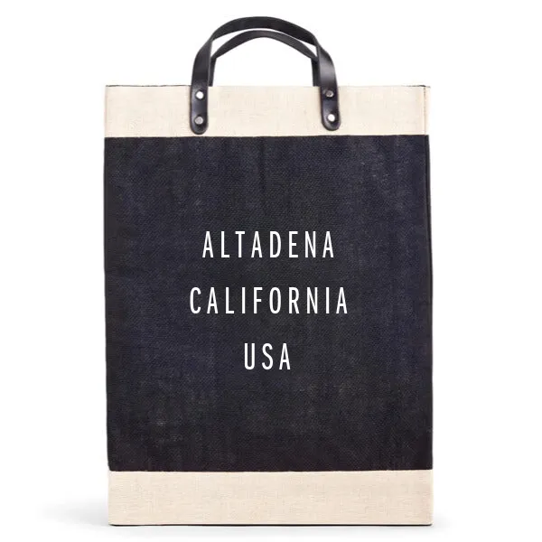 Market Bag in Black for L.A. ALTADENA