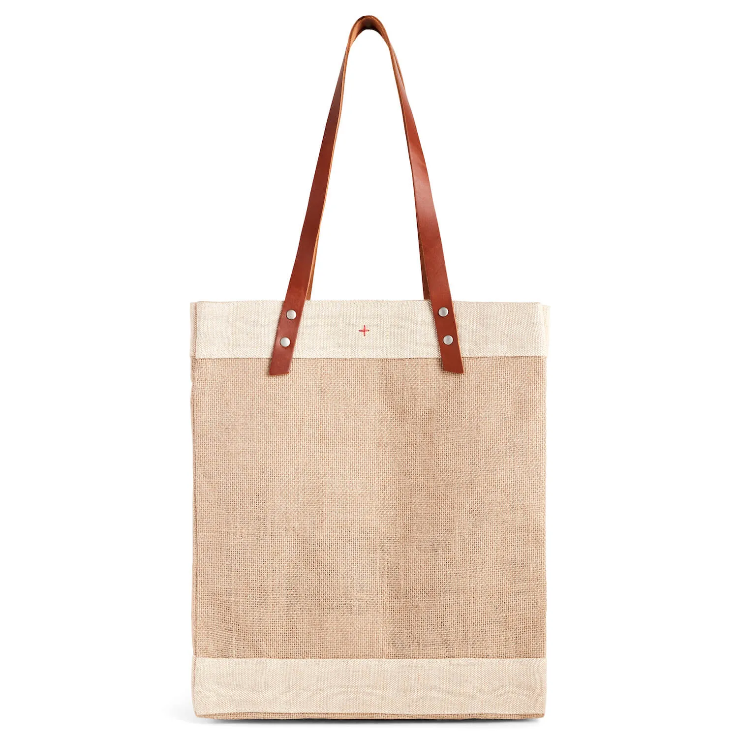Market Tote in Natural Gold Foil