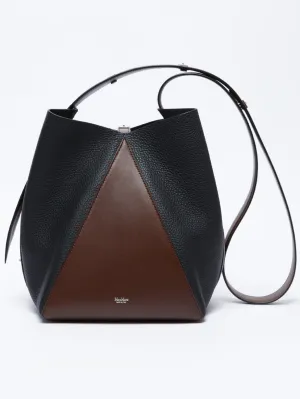 Medium Bucket Bag in Leather Deer Print Hazelnut