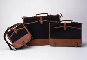 Metro Range - Metro A3 Folio / Black Canvas / Tan Leather