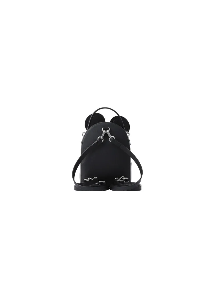 Mickey Mouse Cow Leather Backpack