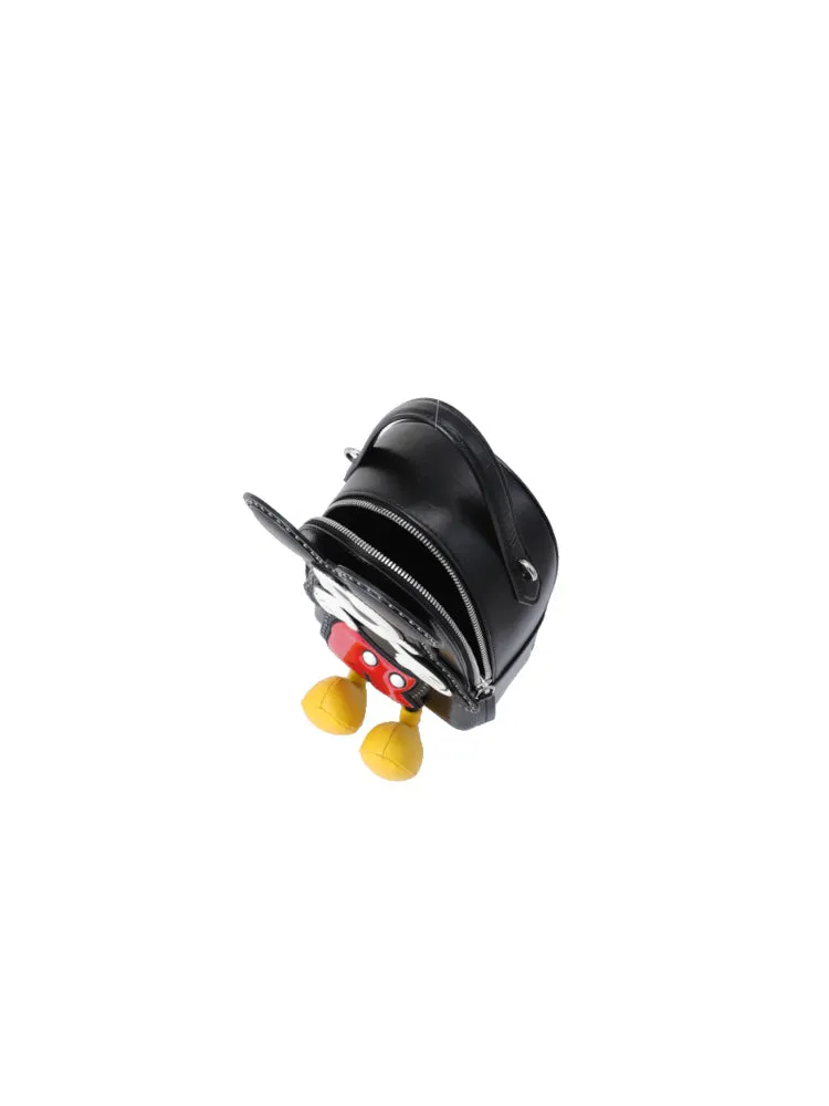 Mickey Mouse Cow Leather Backpack