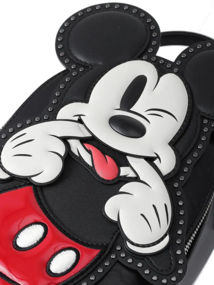 Mickey Mouse Cow Leather Backpack