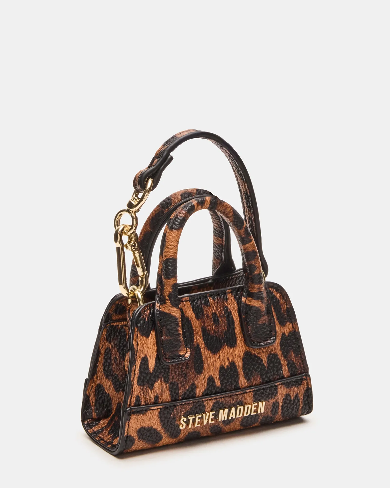 MICRO TOTE BAG CHARM LEOPARD