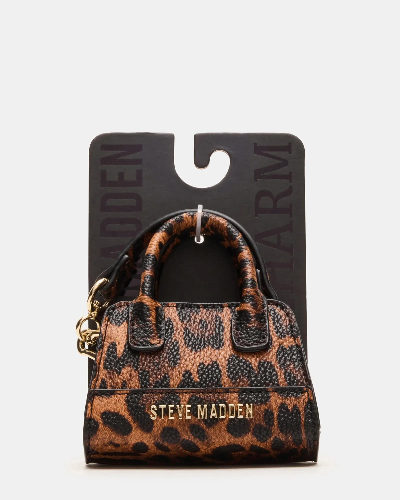 MICRO TOTE BAG CHARM LEOPARD