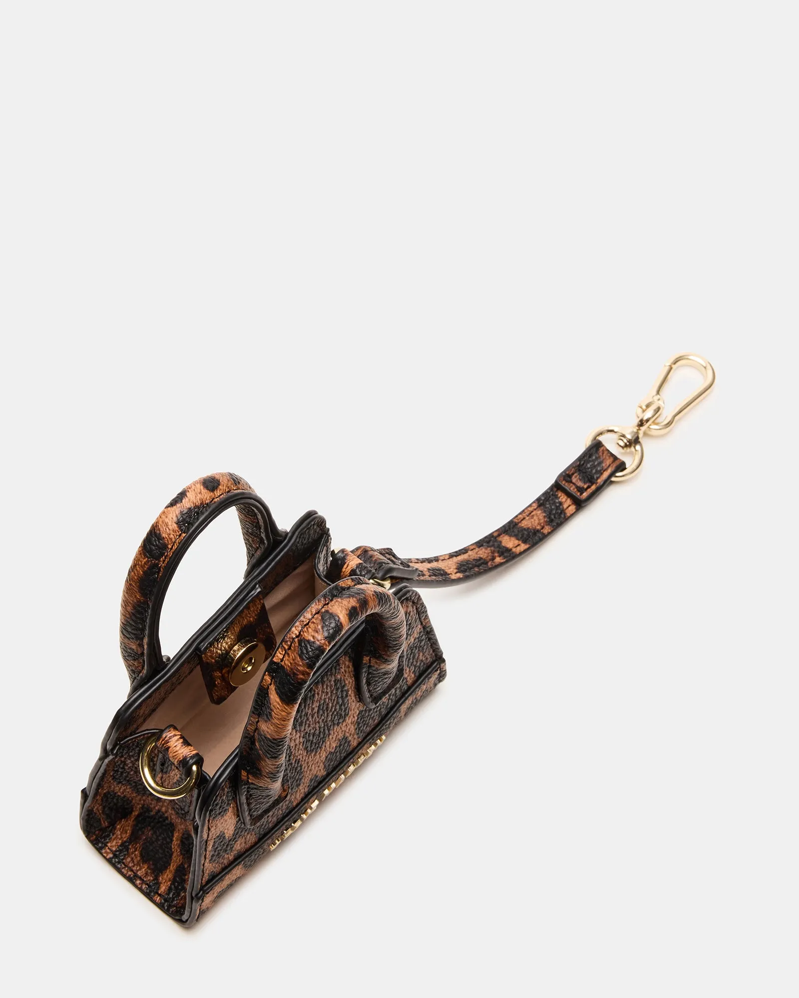 MICRO TOTE BAG CHARM LEOPARD