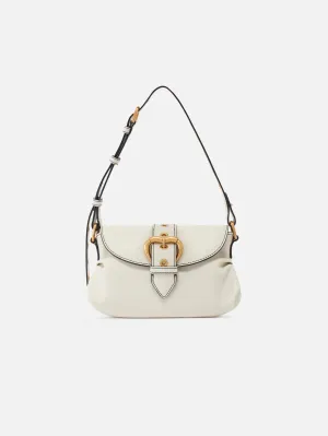 Mini Leather Bag Crystal White/Gold
