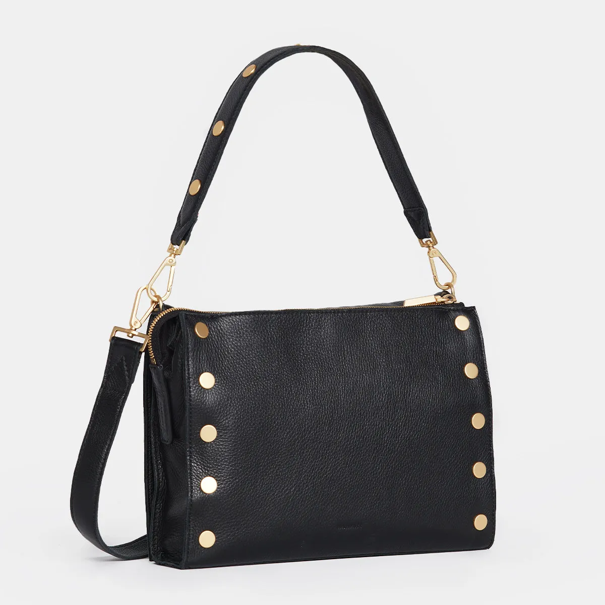 Montana Clutch | Black/Brushed Gold | Lrg