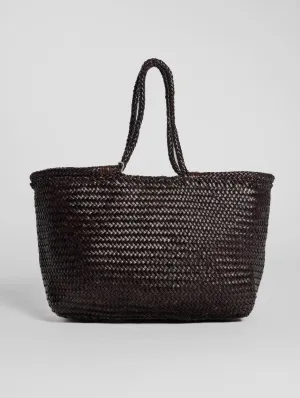 Montopoli Bruciato Woven Leather Handbag
