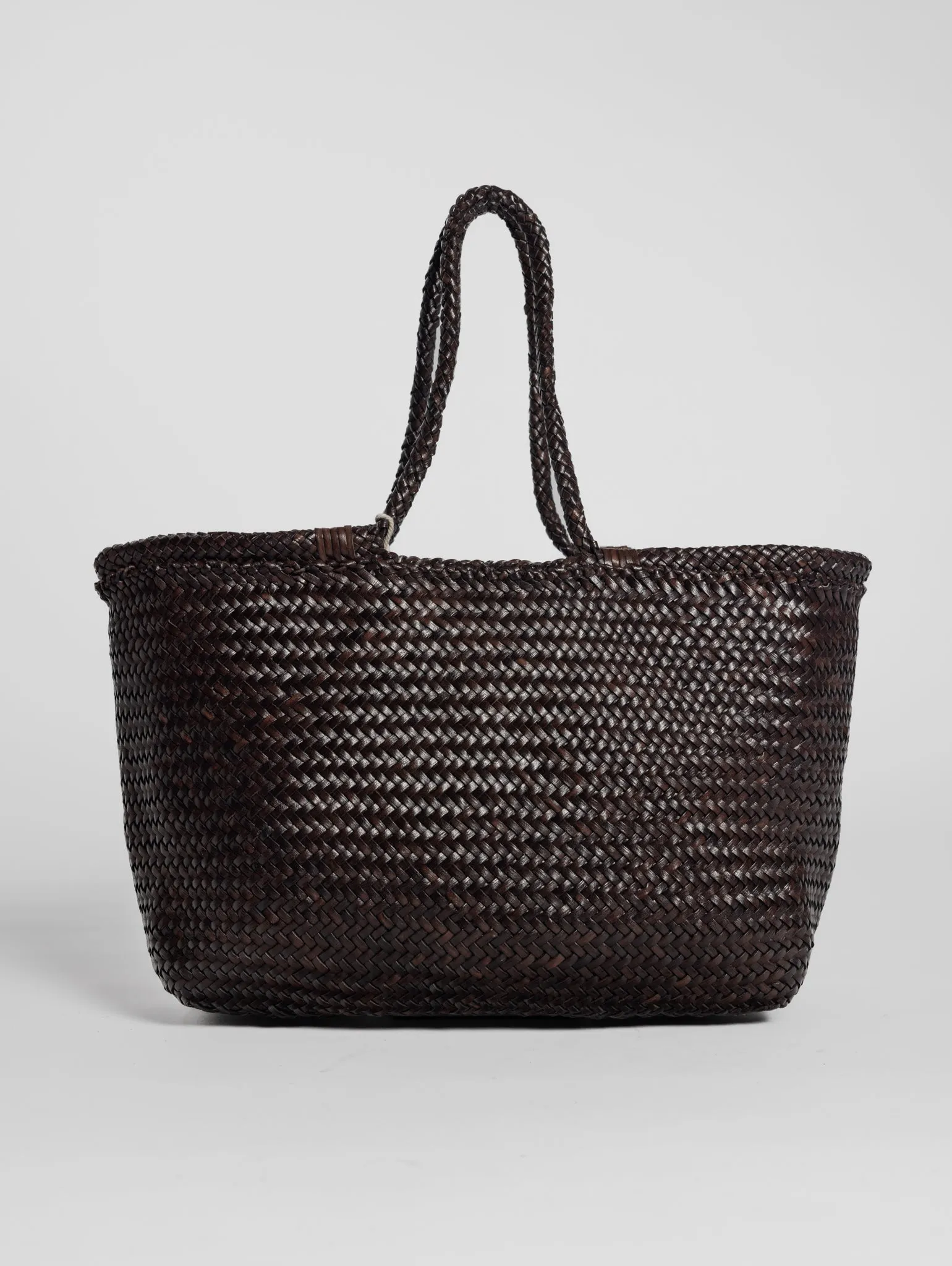 Montopoli Bruciato Woven Leather Handbag