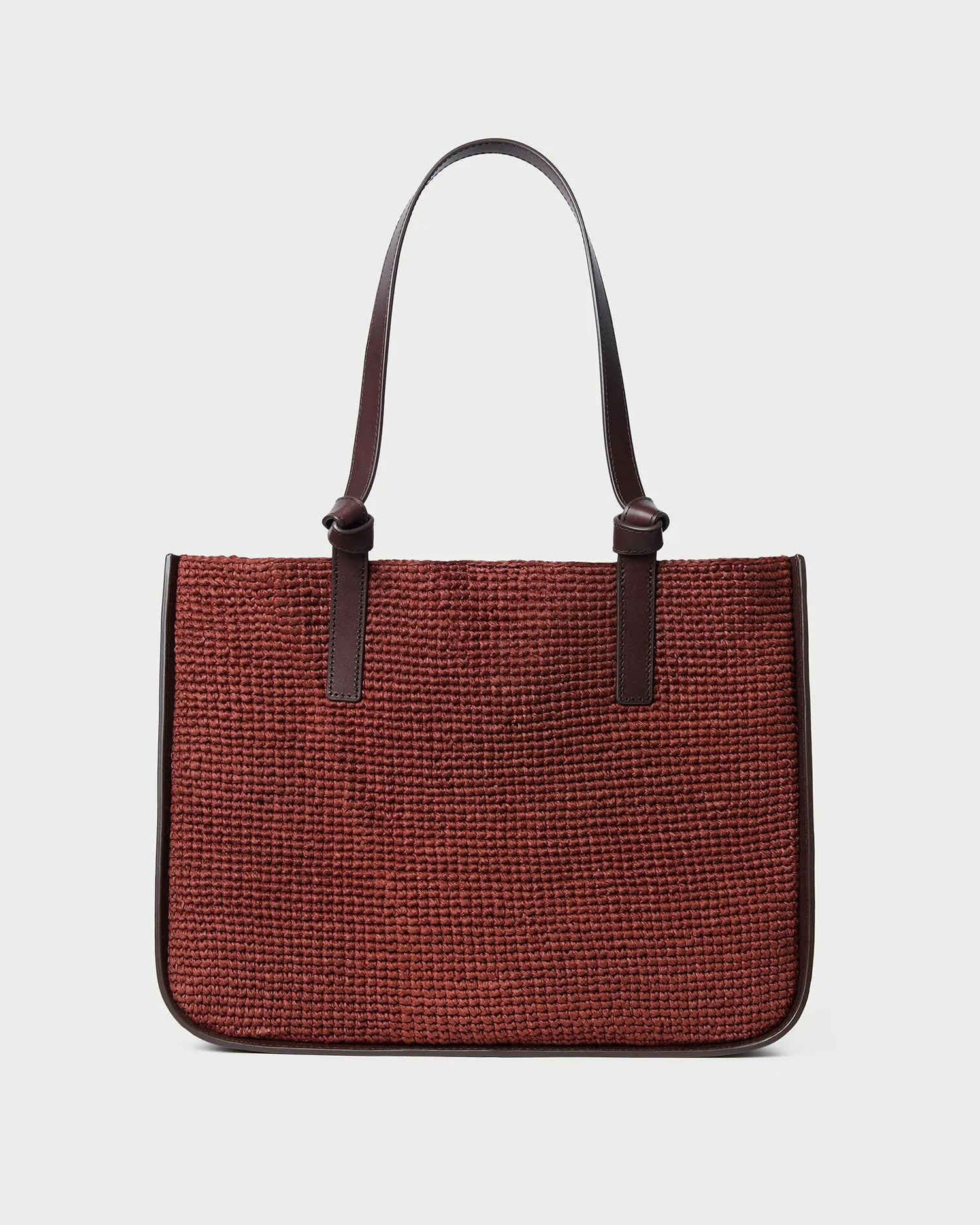 Myra Chestnut/Espresso Crochet Tote