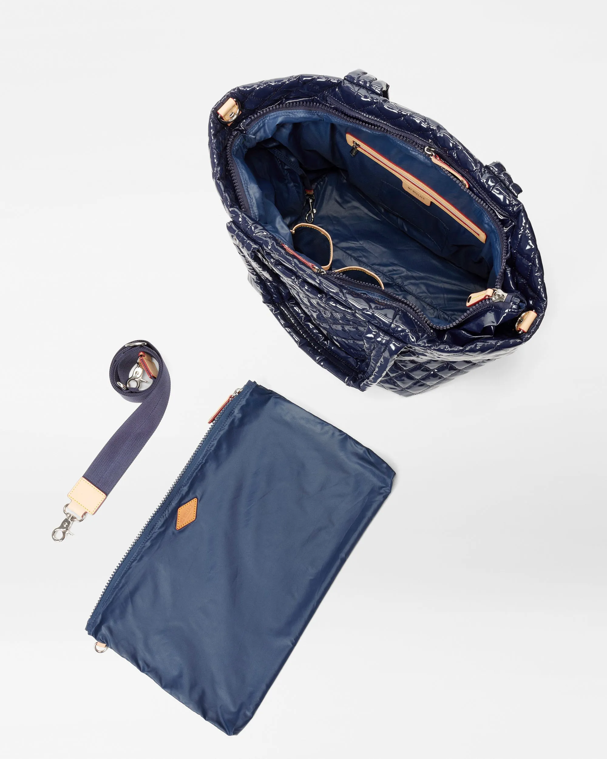 Navy Lacquer Medium Metro Tote Deluxe