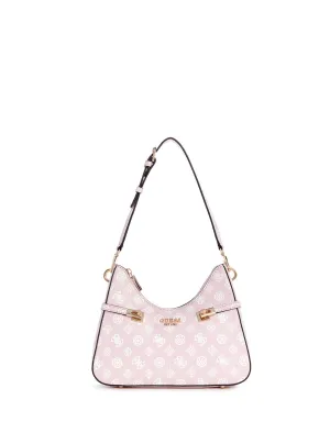 Pink Logo Loralee Hobo Bag