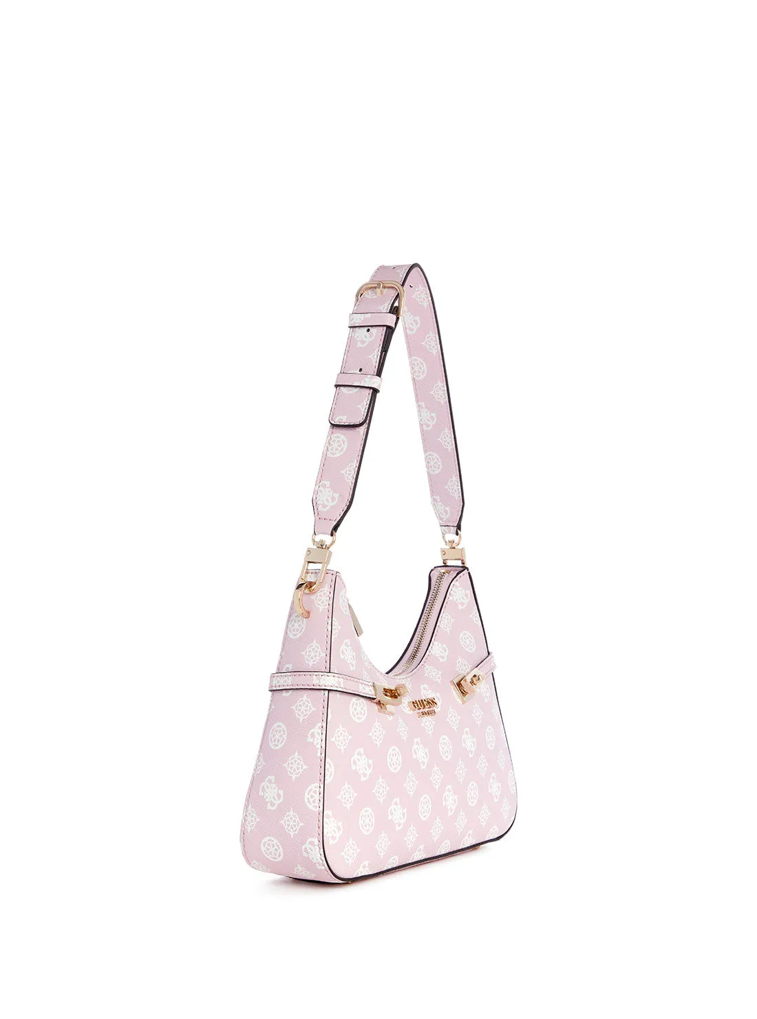 Pink Logo Loralee Hobo Bag