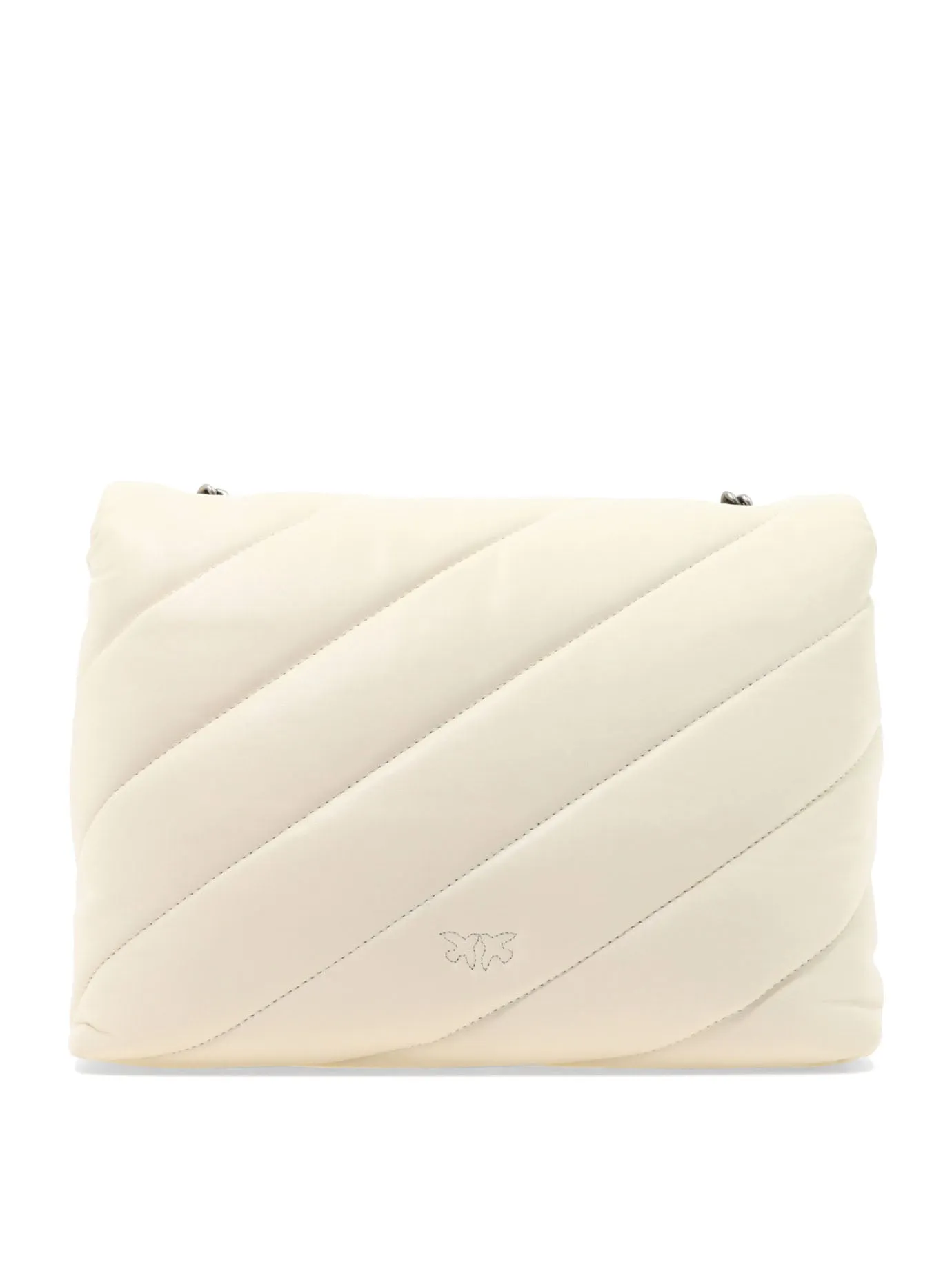 Pinko Classic Love Logo Plaque Quilted Shoulder Bag