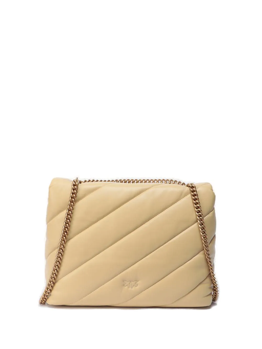 Pinko Classic Love Logo Plaque Quilted Shoulder Bag