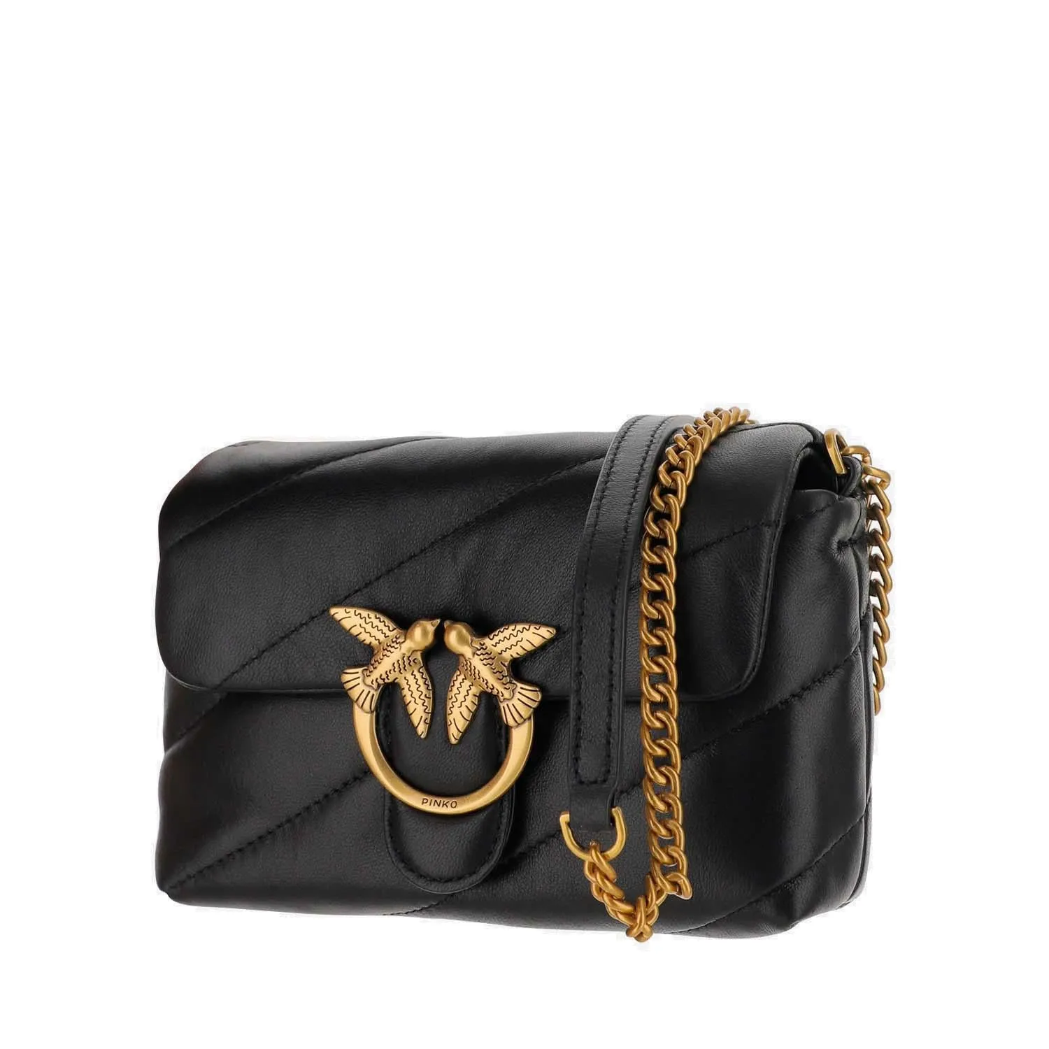 Pinko Love Bird Quilted Baby Shoulder Bag