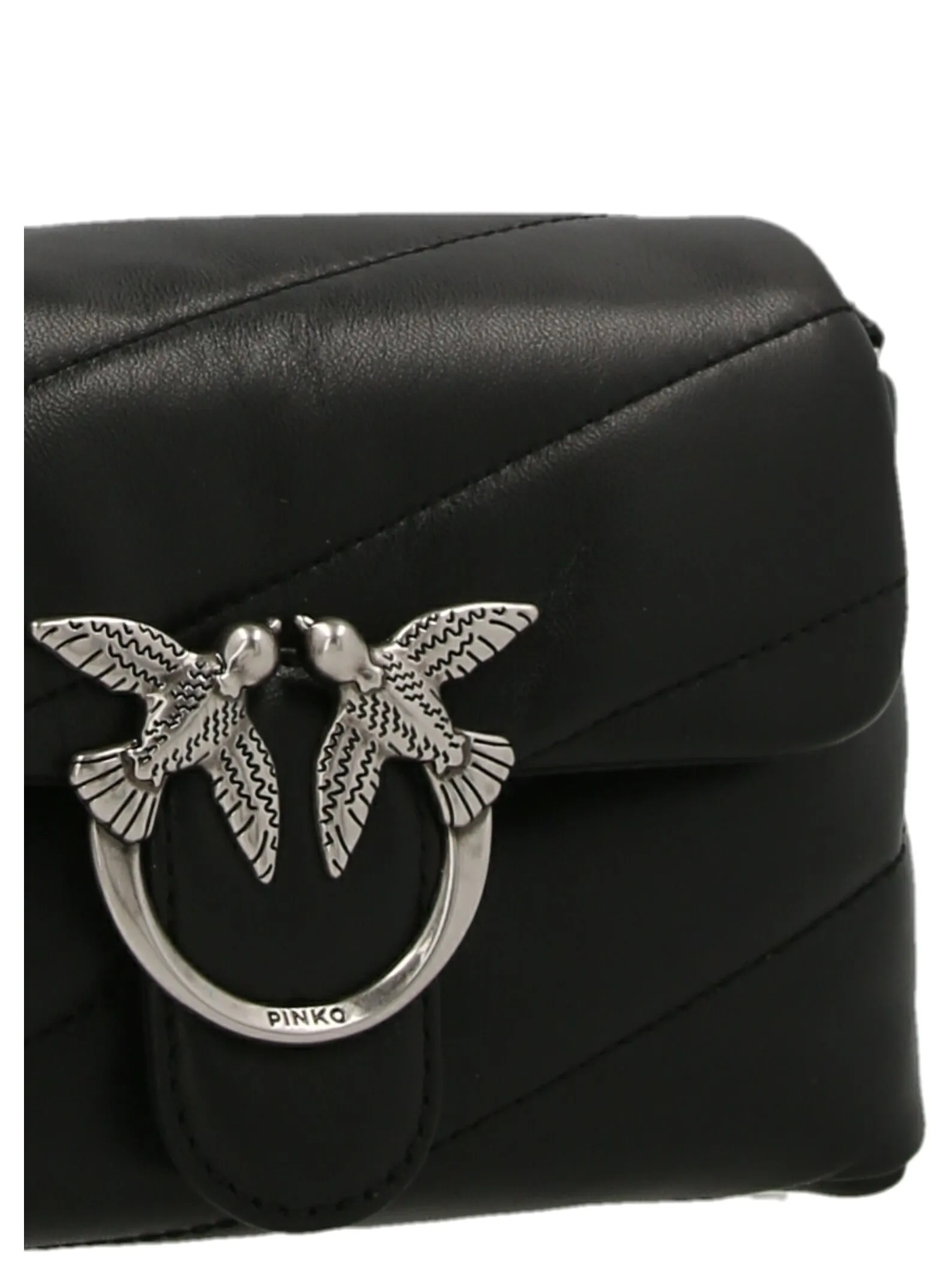 Pinko Love Bird Quilted Baby Shoulder Bag
