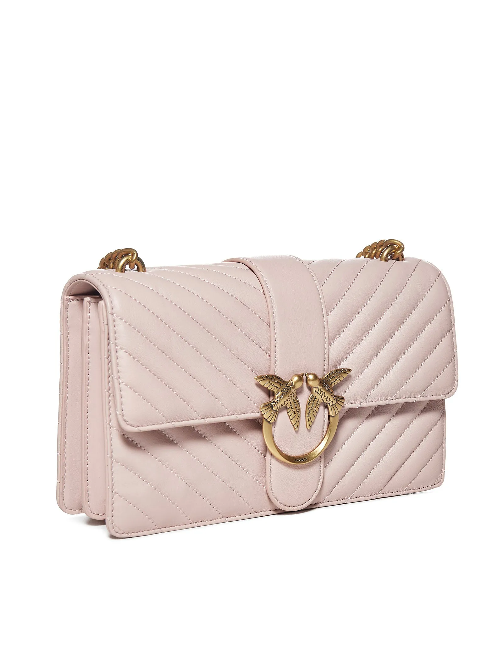 Pinko Love Bird Quilted Crossbody Bag