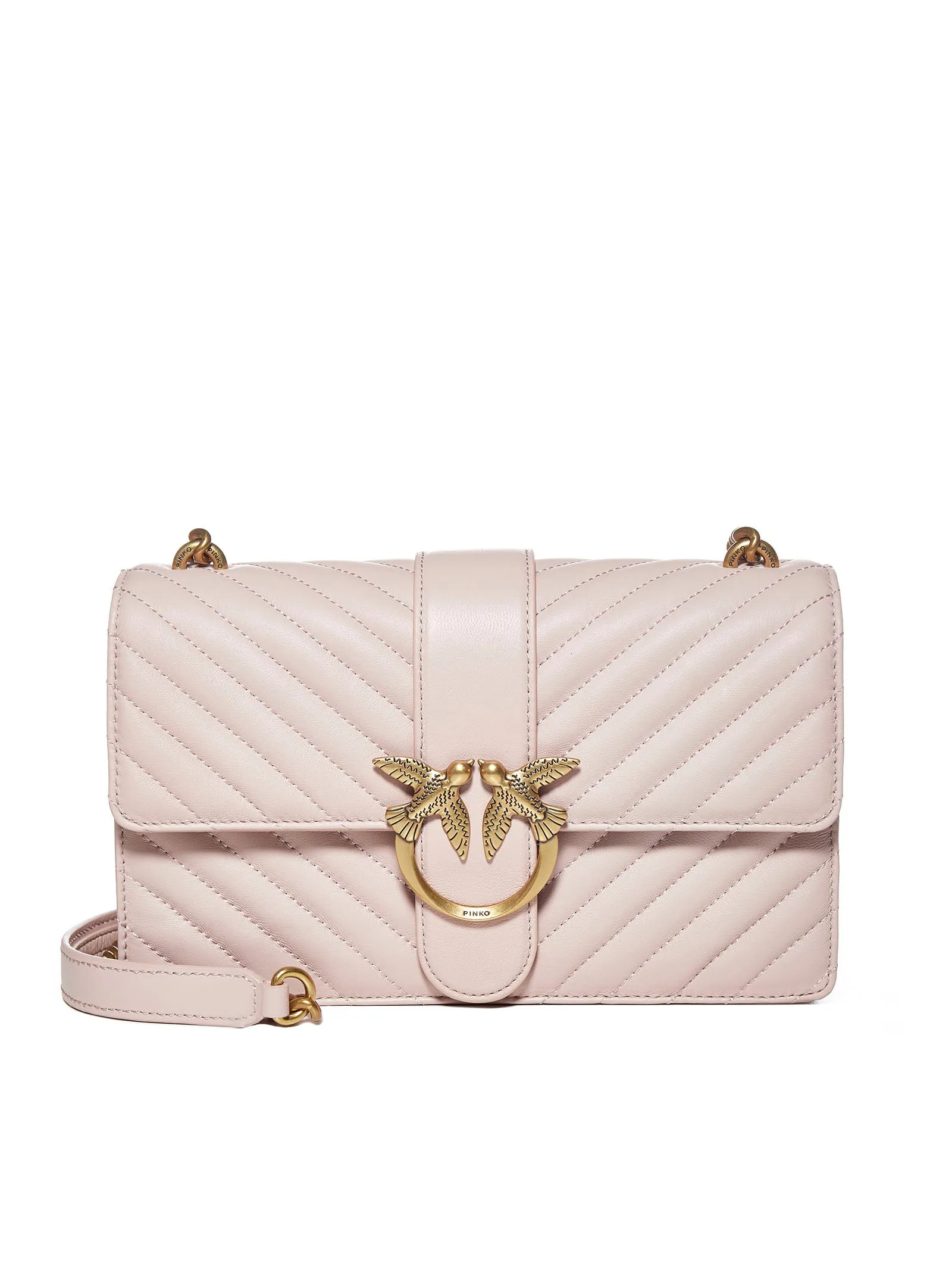 Pinko Love Bird Quilted Crossbody Bag
