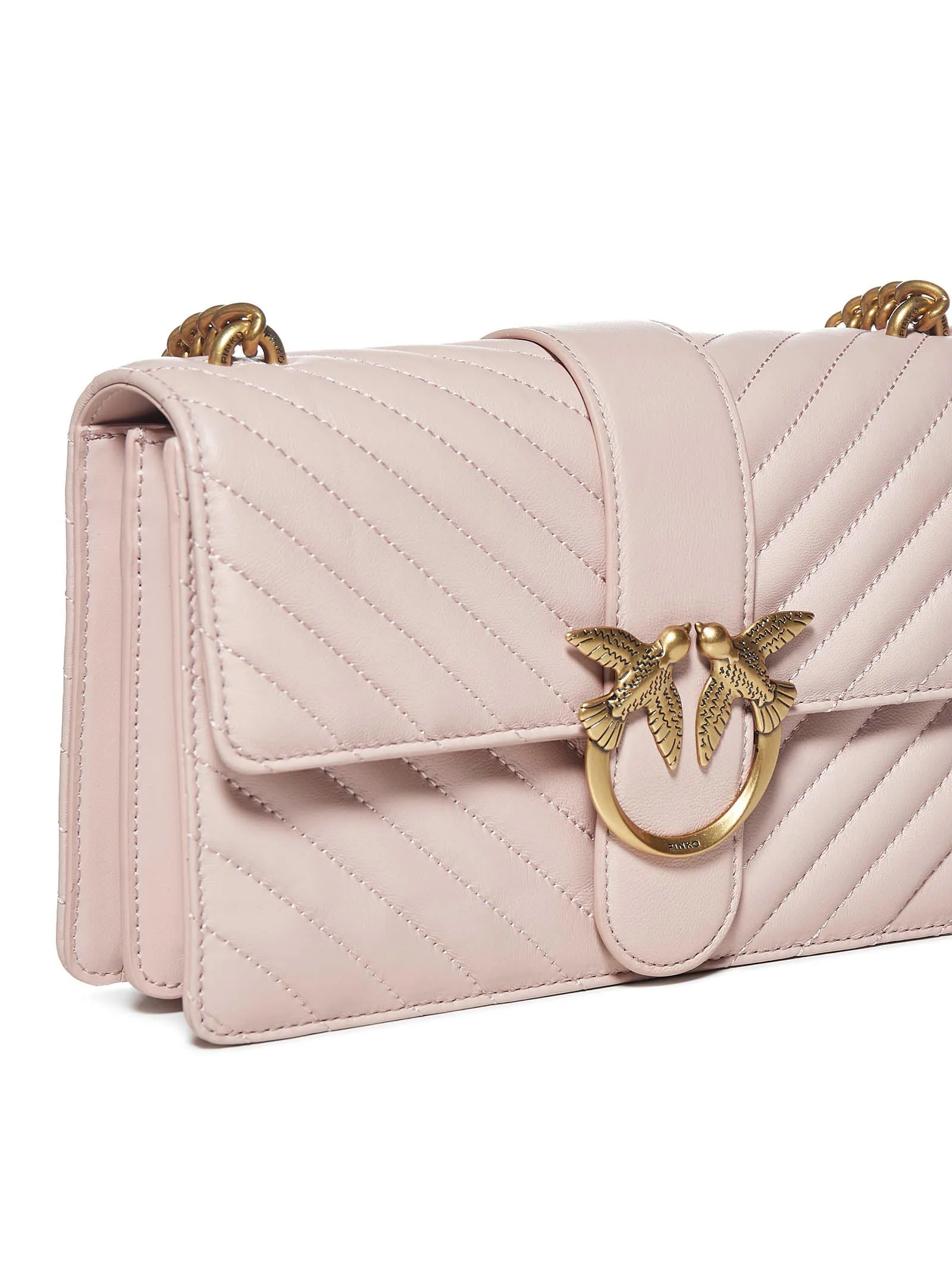Pinko Love Bird Quilted Crossbody Bag