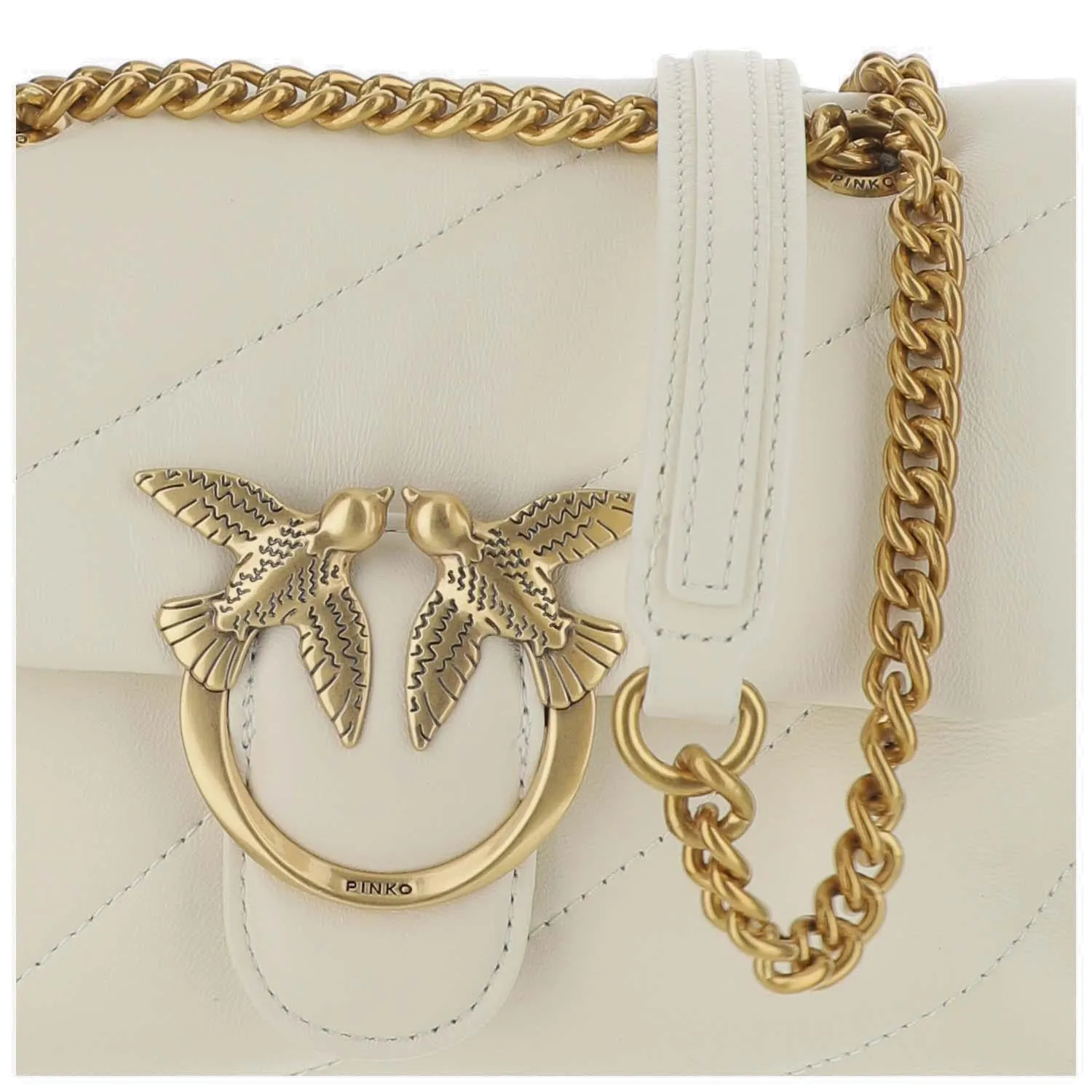 Pinko Love Bird Quilted Mini Shoulder Bag