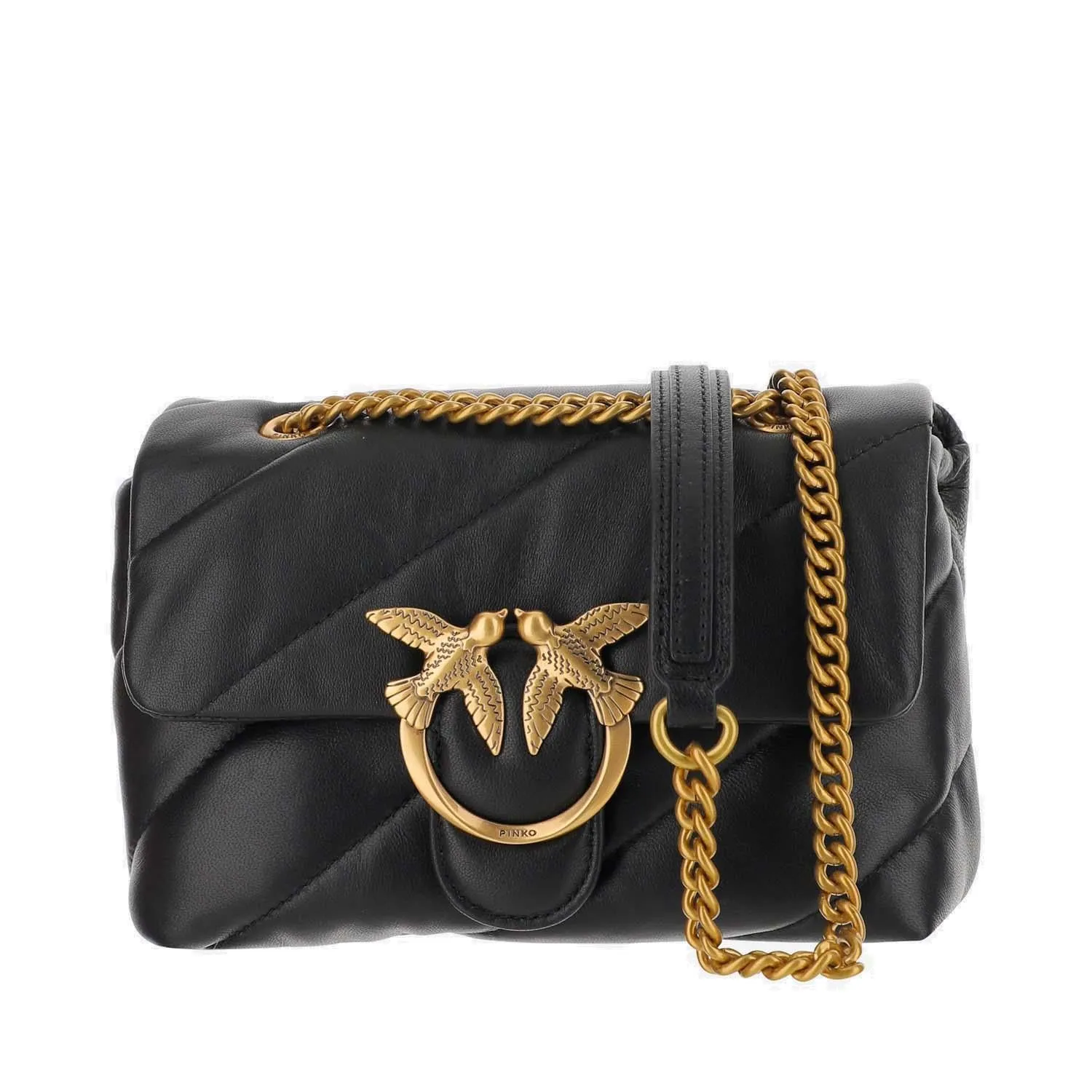 Pinko Love Bird Quilted Mini Shoulder Bag